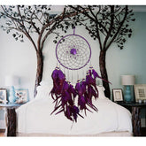 Purple Rose Dream Catcher